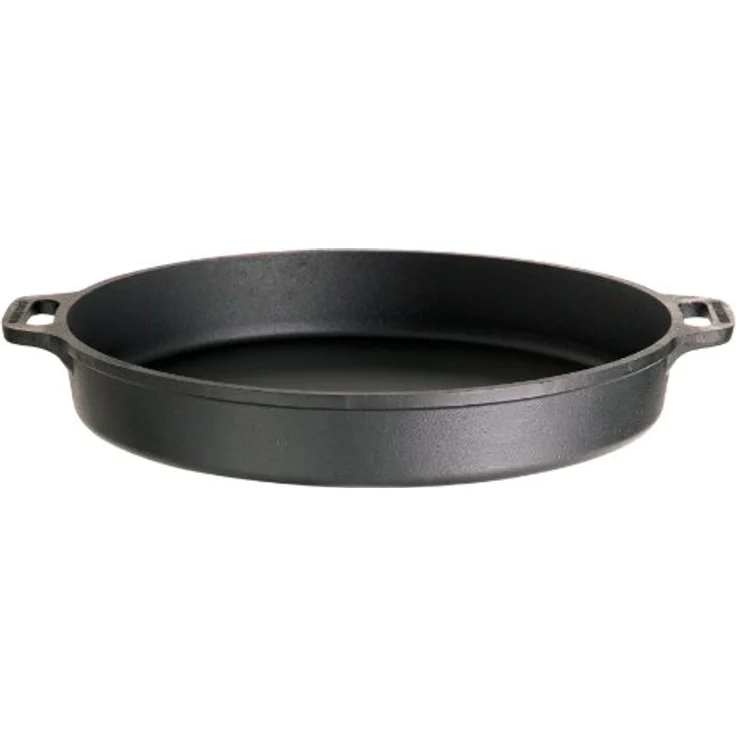 Gusseisenkuss Pfanne aus Gusseisen, Schwarz, Ø 50 cm – Bild 2