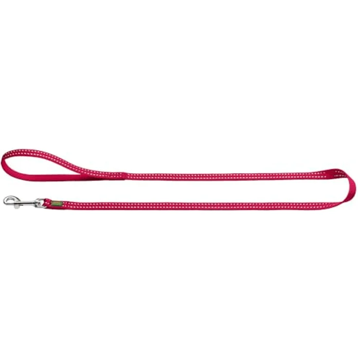 HUNTER Führleine Tripoli Farbe Himbeer, Nylon mit Reflektorstreifen, geeignet für Welpen und kleine Hunde – Bild 1