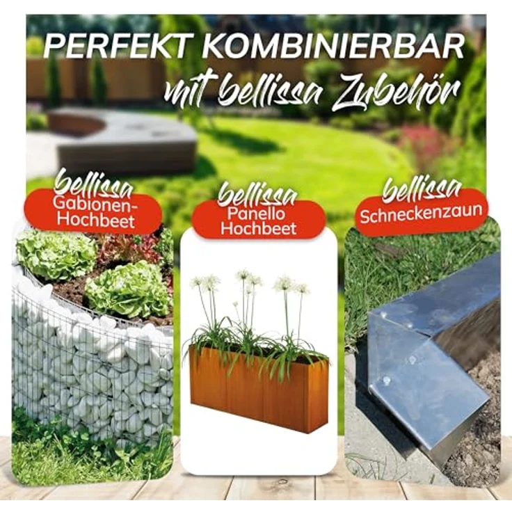bellissa Wühlmausgitter Stahldraht Beetgitter bissfest engmaschig 210x110 cm feuerverzinkt 97142 – Bild 6