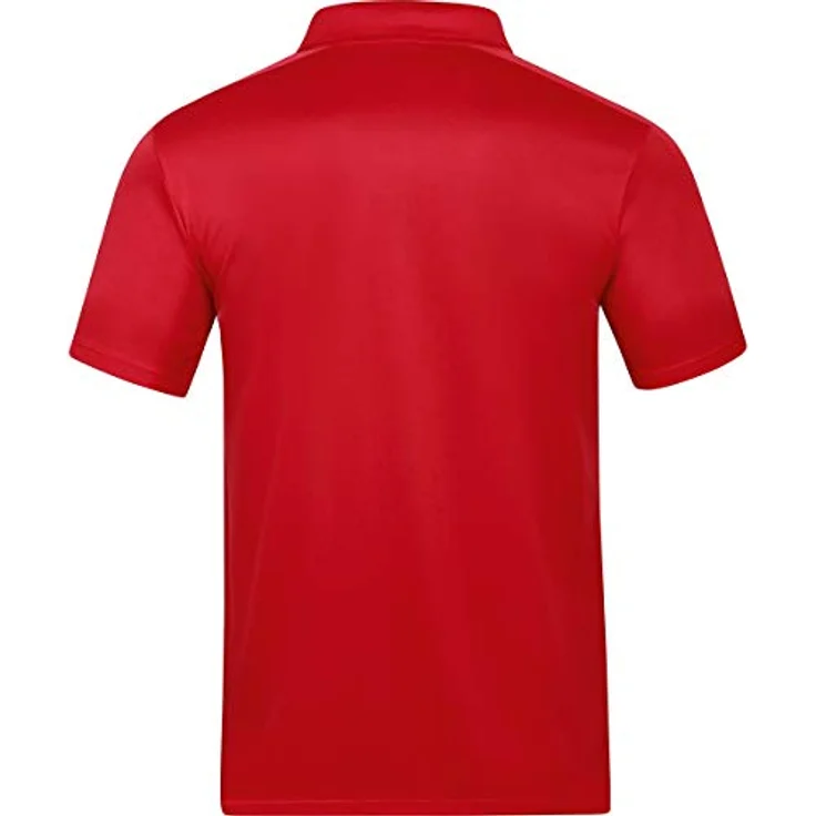 JAKO Herren Polo Classico, rot, Knopfverschluss, kontrastierende Ärmelabschlüsse, 100% Polyester – Bild 2