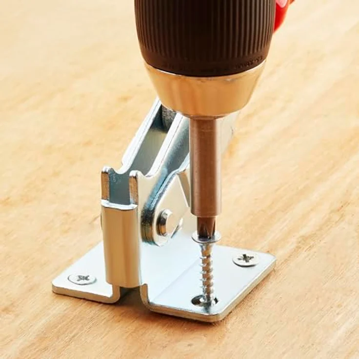 SO-TECH Kniehebelspanner Kniehebelklemme, Haltekraft bis 340 kg, verzinkt, 4 Stück, rot – Bild 4