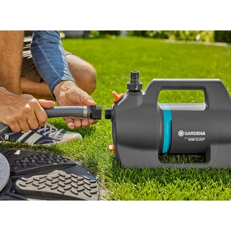 Gardena Sauggarnitur 7 m: Robuster Saugschlauch zum Anschluss an die Gartenpumpe, mit Saugfilter und Rückflussstop, Durchmesser 25 mm (1418-20) – Bild 5