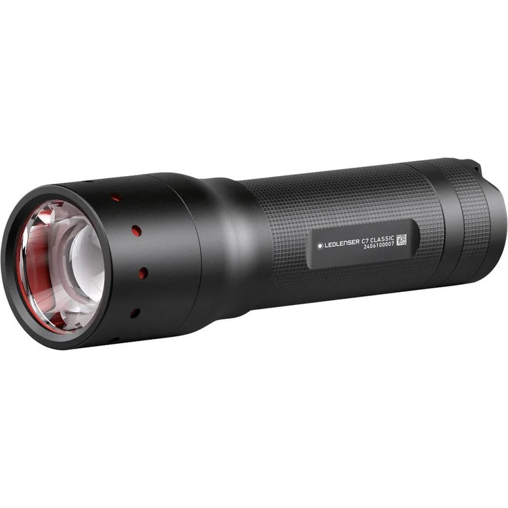 Ledlenser C7 Classic LED Taschenlampe, batteriebetrieben, 450 lm, 25 h, schwarz – Bild 1