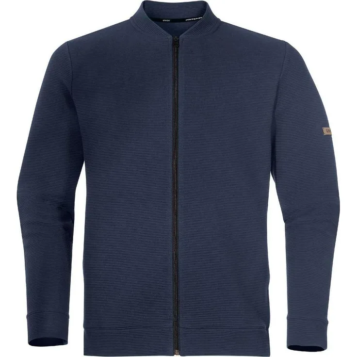 Uvex Sports Arbeitsjacke Kollektion 26, Sweatjacke aus 100% bio basierenden Materialien, dunkelblau, XL