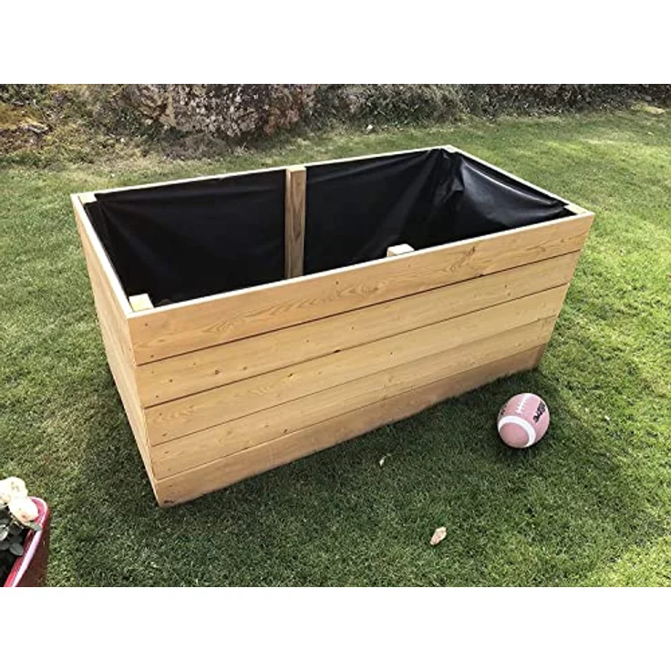 Gartenwelt Riegelsberger Elegantes Hochbeet Kräuterbeet Lärche 160x40 cm, höhenverstellbar, langlebig – Bild 1