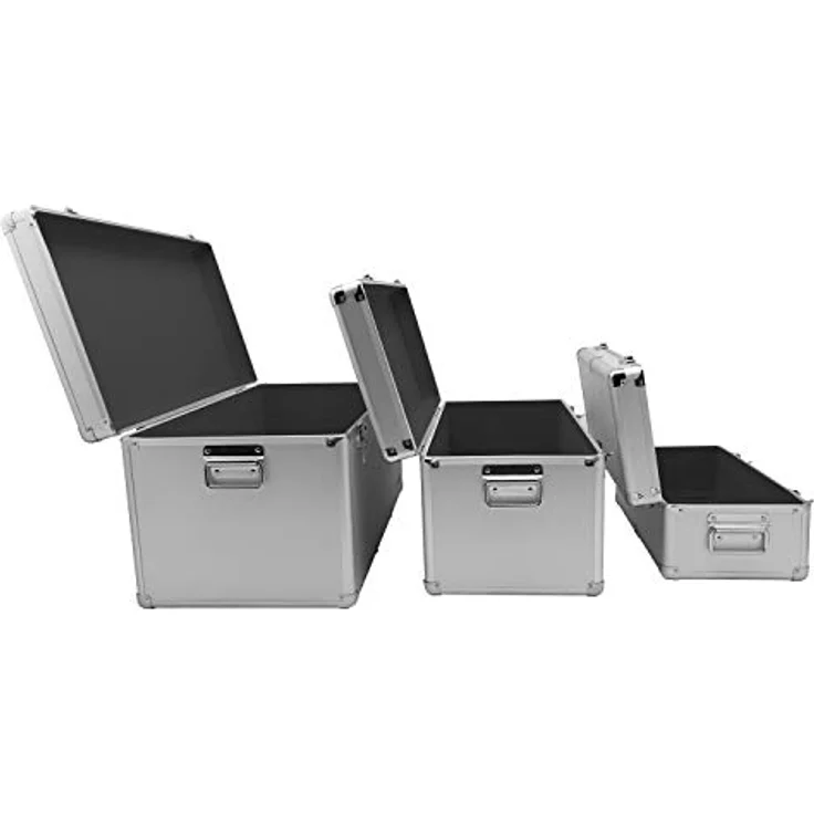anndora Alu Rahmenkoffer 3er Set Silber 155 Liter Transportbox Werkzeugkoffer – Bild 5