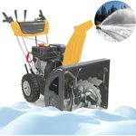 STIGA GARDEN Benzin-Schneefräse ST 3256 P, 55 cm Arbeitsbreite, zweistufiges Design, 212 cm³ Motor, gelb