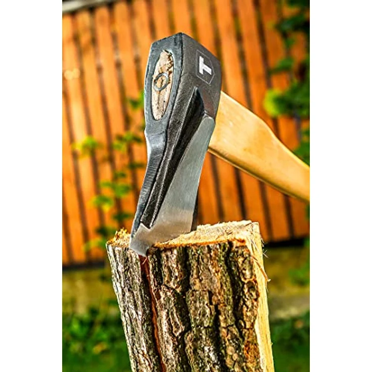 TOPEX Axt Universalaxt, Hochwertige Stahl-Klinge Axt - Beil - Handbeil - Profi Axt klein - Spaltaxt - ideal für die Holzspaltung – 2000 g – Bild 2