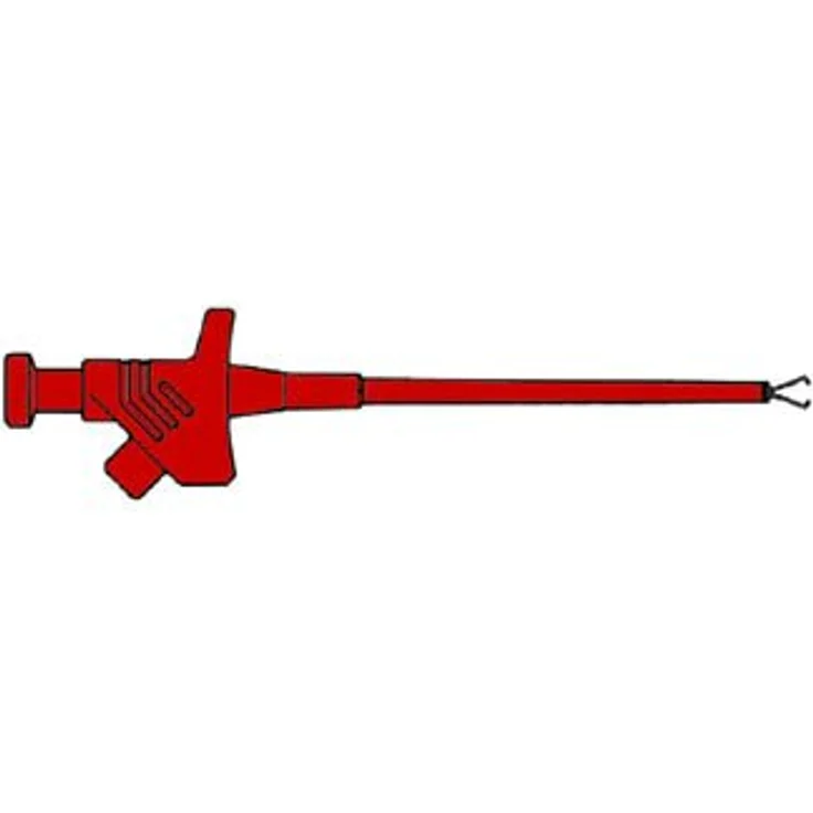 Hirschmann Schraubzwinge Klemmprüfspitze, drehbare Greifzange und flexibler Schaft, 15.80 cm – Bild 3