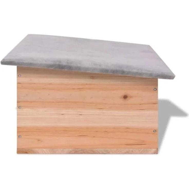 vidaXL Igelhaus 45x33x22 cm Holz – Bild 4