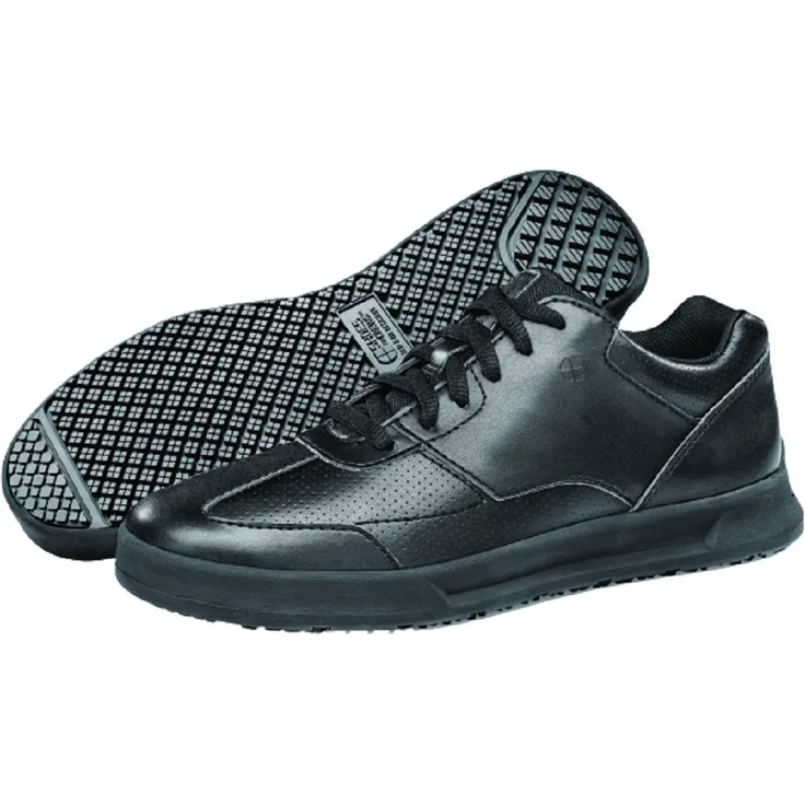 Shoes For Crews LIBERTY WOMENS schwarz Sicherheitsschuh wasserabweisend, Damen Arbeitsschuh mit eng zulaufender Sohle und Vegan-Zertifikat
