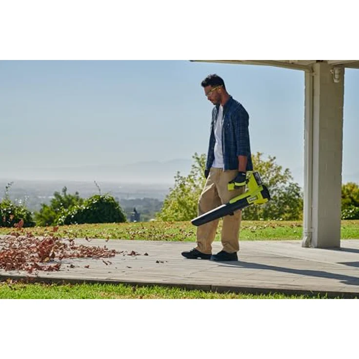 RYOBI RY18BLB-0 Jet-Turbinengebläse, 18-V-Batteriegehäuse, Akku-Laubgebläser mit 160 km/h Luftgeschwindigkeit, Li-Ion Akku – Bild 7