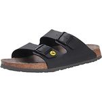 BIRKENSTOCK ESD, Arizona Birko-Flor-Zapato de Trabajo antiestático, Color Negro, Talla Plantilla Estrecha Unisex-Adultos, 41 EU Schmal