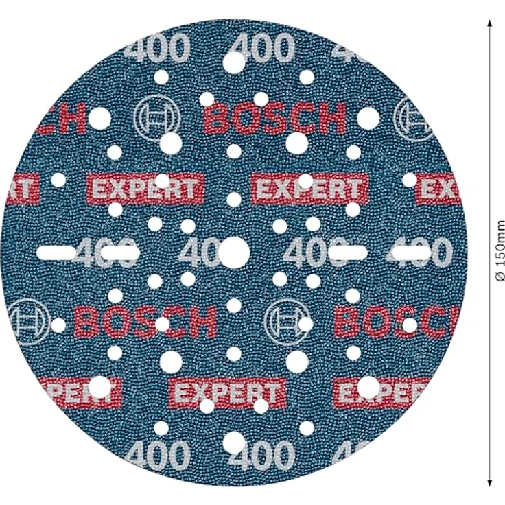 Bosch 6x EXPERT O780 Folienschleifscheibe, Ø 150 mm, Körnung 400, für Hartholz und Farbe auf Holz – Bild 3