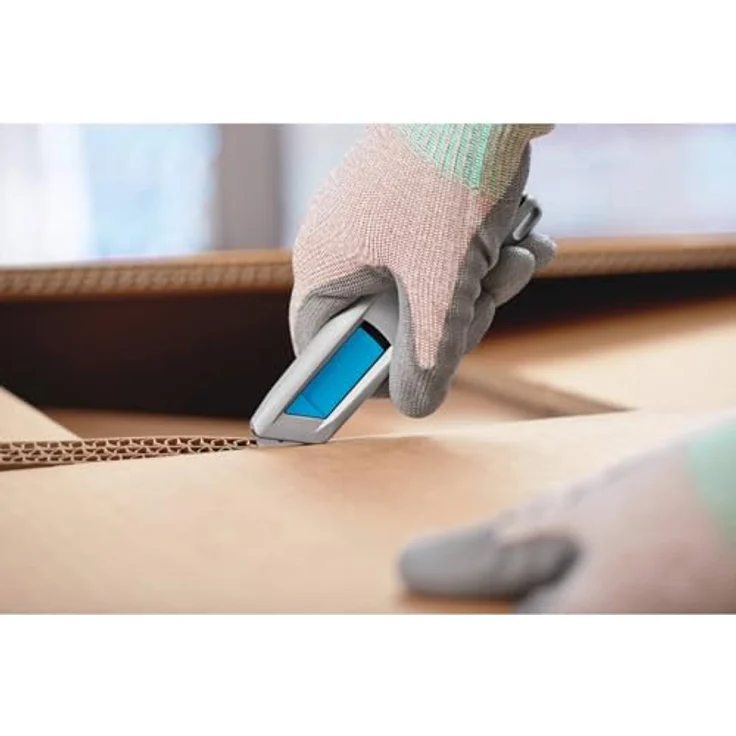 Martor Secunorm 500, Sicherheitsmesser mit Hakenklinge, ergonomischer Aluminiumgriff, automatischer Klingenrückzug – Bild 15