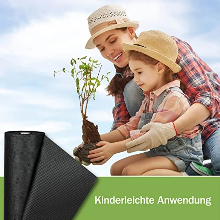 Moorland Unkrautvlies Gardur Schwarz 100cm, 5000 – Bild 9