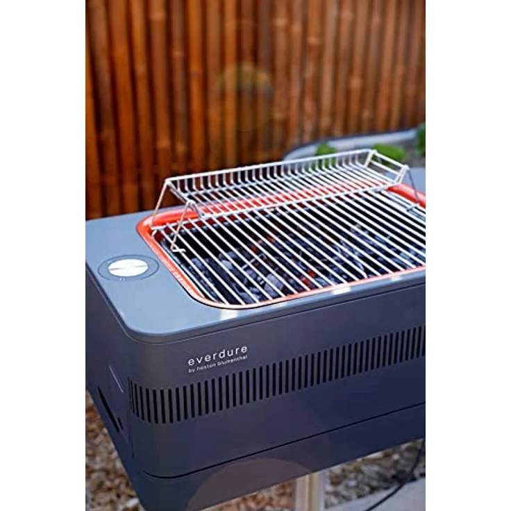 Everdure by Heston Blumenthal Chrom Warmhalterost FUSION I, versiegelter Stahl, Grillzubehör für Holzkohlegrill, ideal zum Warmhalten von Fleisch und Gemüse – Bild 3