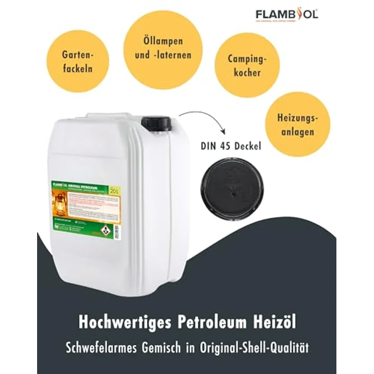Höfer Chemie GmbH 3 x 20 Liter Petroleum Heizöl in Kanistern – Bild 2