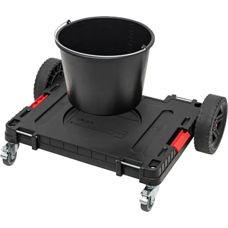 Tool Brothers RHINO XXL Allterrain Transportplattform, mobiler Transportroller mit schwenkbaren Metallrädern, 120 kg Traglast, 750 x 542 x 223 mm – Bild 5