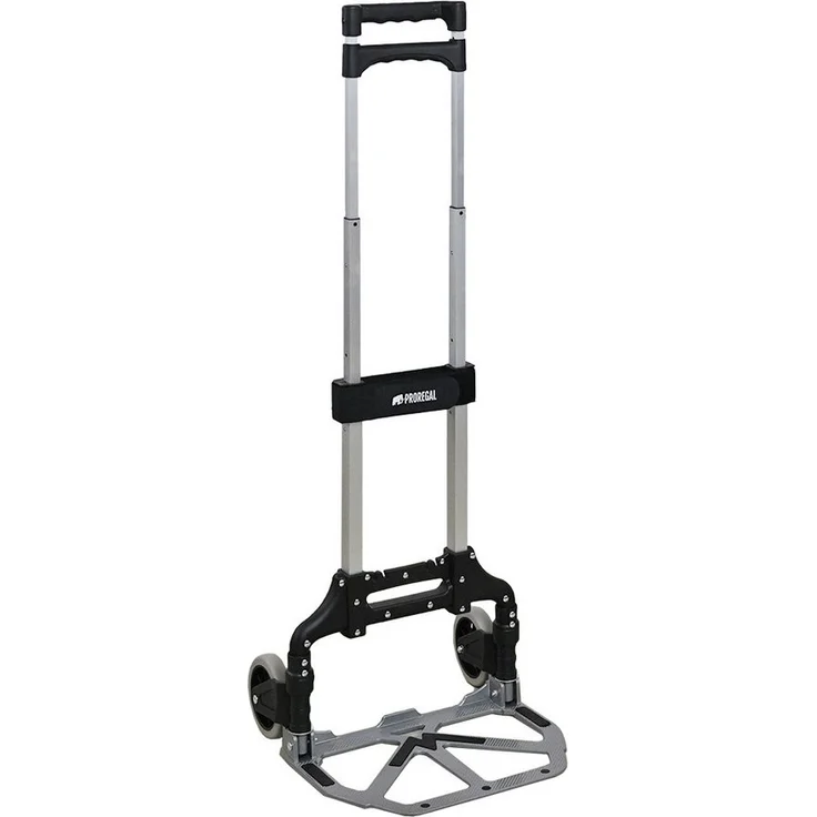 PROREGAL® Sackkarre ELEPHANT Traglast 250kg Alurahmen ergonomische Griffe Gummiräder, klappbare Profi-Sackkarre aus hochwertigem Aluminium, leicht und kompakt, TPR-Gummiräder – Bild 1