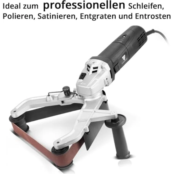 STAHLWERK Rohrbandschleifer RS-1300 ST, 1.300 W, 1.100-3.200 U/min, 760 mm Schleifbänder, Schleifen, Polieren, Entgraten – Bild 3