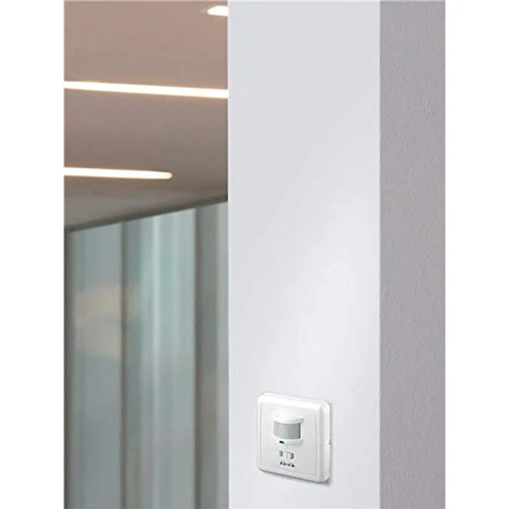 Goobay 95171 Infrarot - Akustik Bewegungsmelder zur Unterputz-Wandmontage, 160° Erfassung, 9 m Reichweite, für Innen (IP20), LED-geeignet – Bild 2