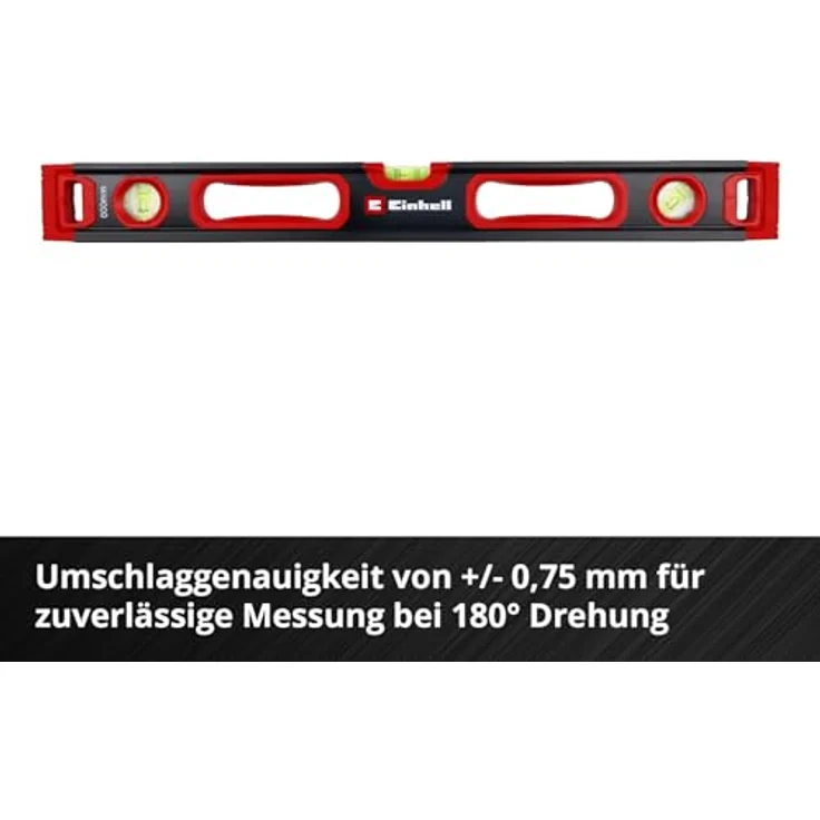 Einhell 3-tlg. Profi-Wasserwaagen-Set, 40/60/100 cm, hohe Messgenauigkeit, stoßfeste Libellen, stabiles Aluminiumprofil, inklusive Tragetasche – Bild 4