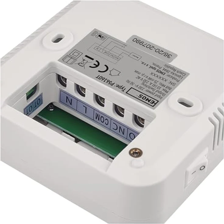 EMOS Funk-Raumthermostat, programmierbar mit OpenTherm-Unterstützung, Sender+Empfänger, 126 x 84 mm, Weiß – Bild 4