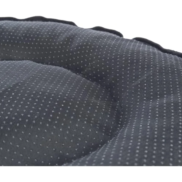 TRIXIE Hundebett BE Nordic Föhr ø 60 cm in schwarz/Sand – eckiger Hundekorb für kleine & große Hunde - gemütliches Hundekörbchen mit praktischem Tragegriff - weich & waschbar - 36594 – Bild 4