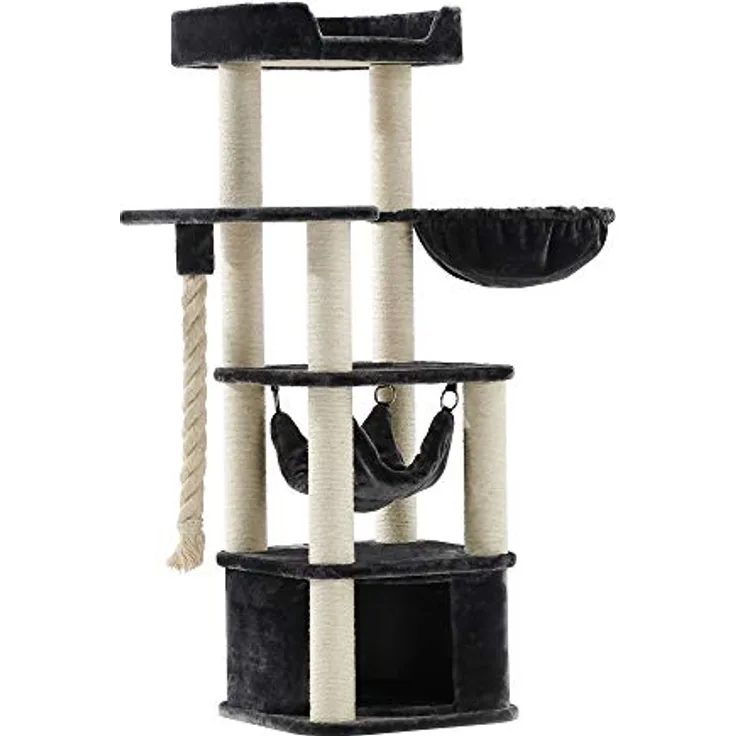 Nobby Kratzbaum Classic Zada dunkelgrau, 50 x 50 x 145 cm