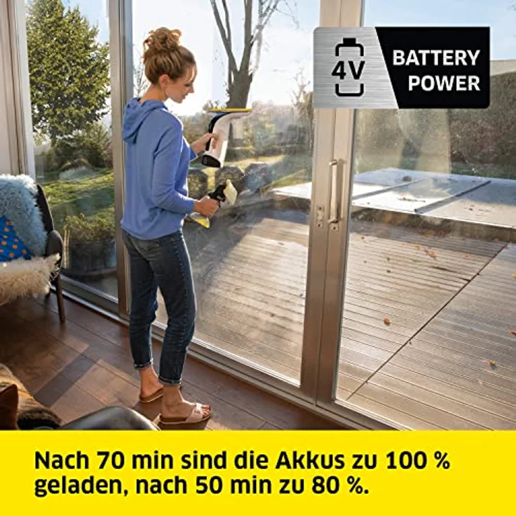 Kärcher Fast Charger Duo Battery Power 4 V, Schnellladegerät für 2 Akkus, max. Ladestrom 2 x 2,5 A, LED-Anzeige, Ladezeit 50 min bis 80%, 70 min bis 100% – Bild 3