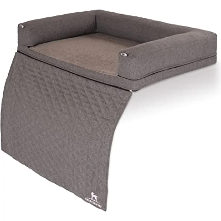 Knuffelwuff orthopädisches Sofa-Hundebett Yona XL 100 x 65cm Grau - Hundekissen für große, mittelgroße und kleine Hunde - Waschbar – Bild 1