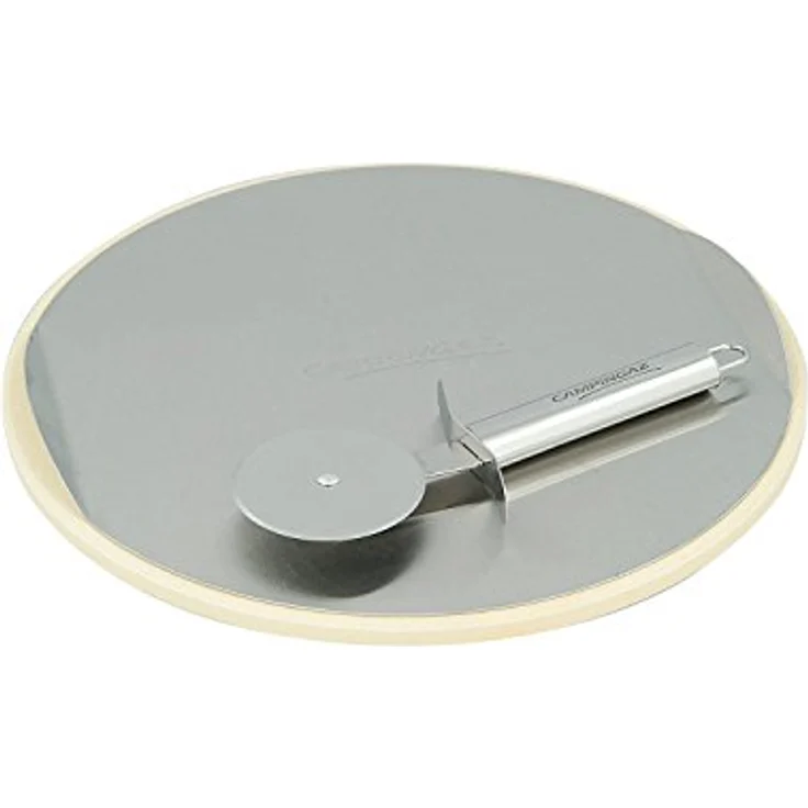 Campingaz Pizzastein für das Culinary Modular System mit Schneidrad, Edelstahltablett zum einfachen Aufbringen des Gargutes, Ø 30 cm, Gewicht 1,56 kg – Bild 2