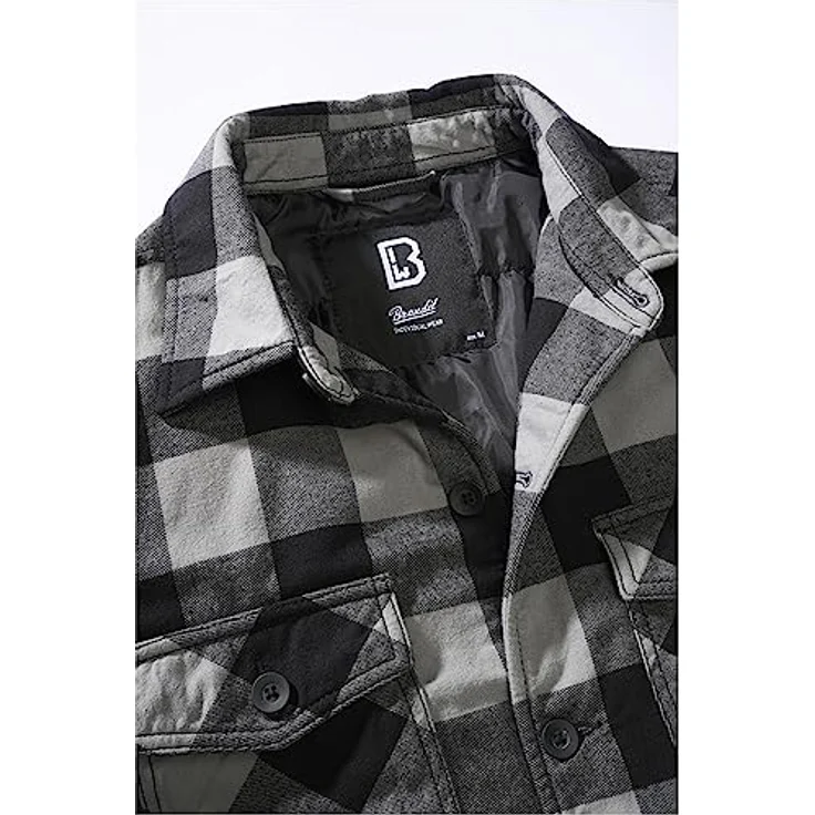 Brandit Anorak Herren Lumberjacket (1-St), klassischer Holzfäller-Look, Flanell Fütterung, blau – Bild 11