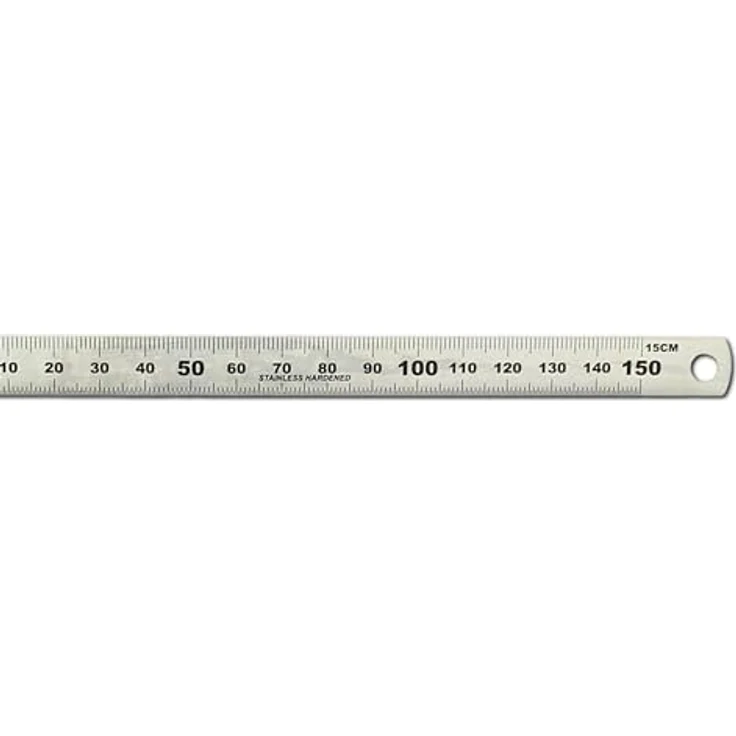Stahlmaßstab rostfrei (Länge: 15cm) – Bild 2
