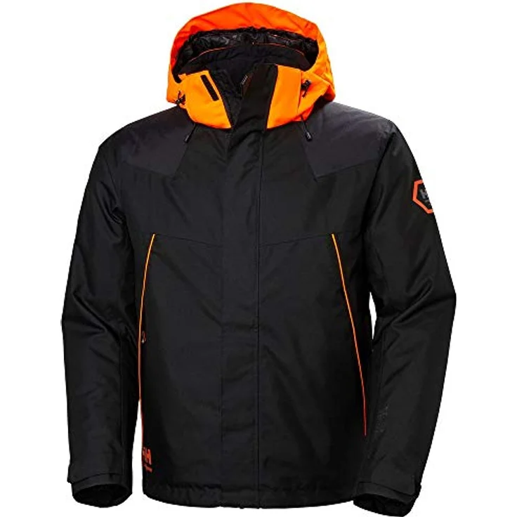 Helly Hansen Chelsea Evolution Winterjacke, Arbeitsjacke mit PrimaLoft® BLACK Eco und wasserdichter HELLY TECH® PROFESSIONAL Technologie, schwarz, XL – Bild 1