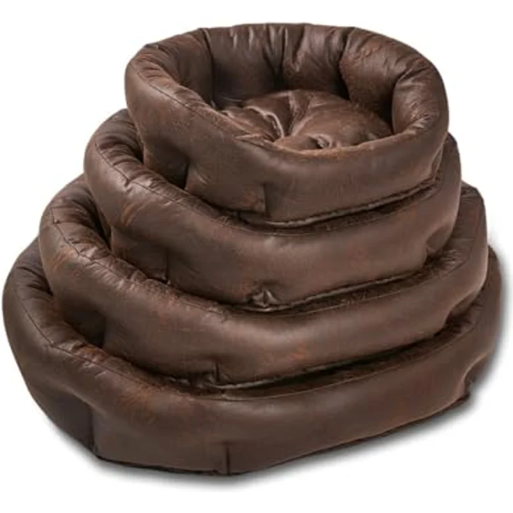 Wolters Tierbett Vintage Hundekörbchen, gemütlicher Schlafplatz im ovalen Design, strapazierfähig und pflegeleicht, in verschiedenen Größen – Bild 2