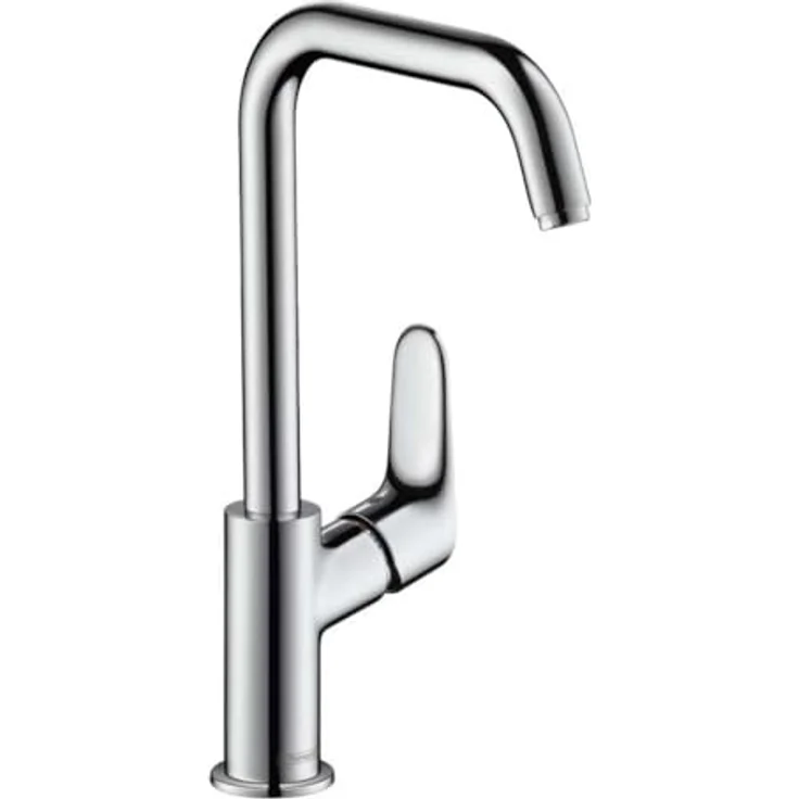 hansgrohe Focus 240 Einhebel-Waschtischmischer, chrom, mit schwenkbarem Auslauf und QuickClean Luftsprudler – Bild 1