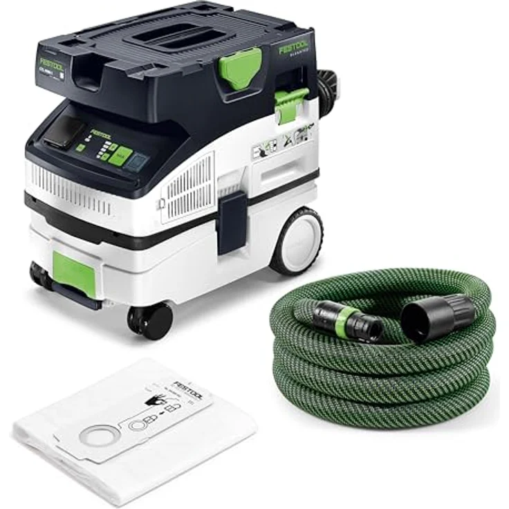 Festool Absaugmobil CLEANTEC CTL MINI I, Kompakt-Nass- und Trockensauger mit Bluetooth® Technologie und manuellem Filterwechsel, grau – Bild 1