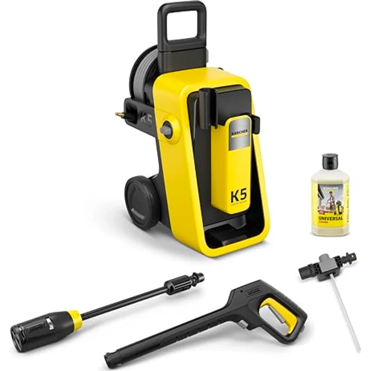 Kärcher Home & Garden K 5 Comfort Premium Hochdruckreiniger, 145 bar Kaltwasser mit 4-in-1-Multi Jet-Strahlrohr und integriertem Anwendungsberater – Bild 2