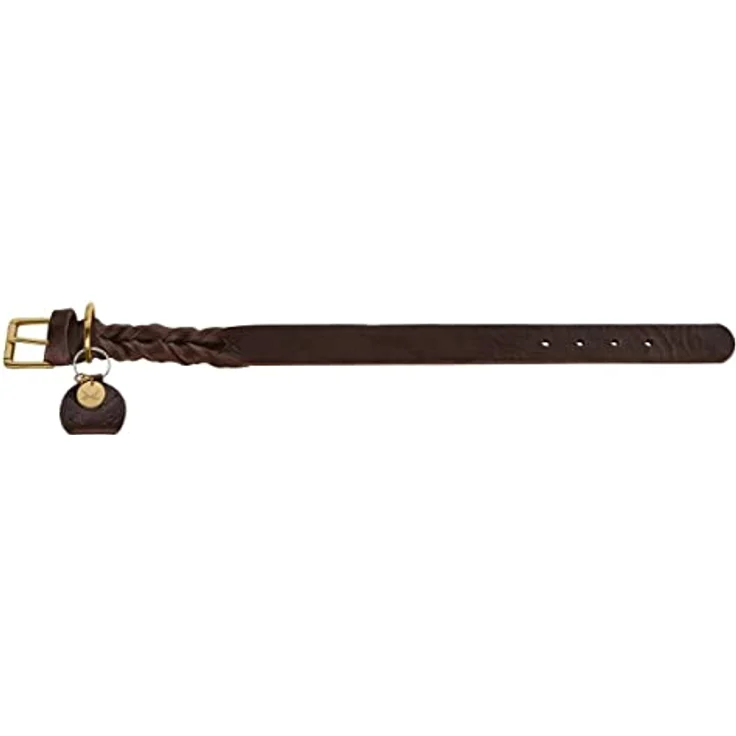 Hunter Hunde-Halsband Sansibar Solid dunkelbraun M-L – Bild 2