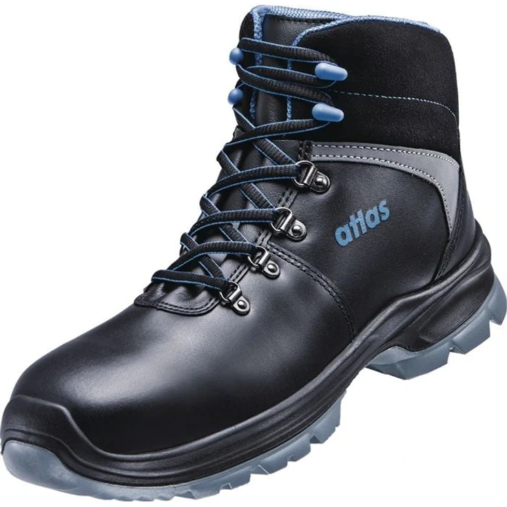 ATLAS SL 845 XP ESD Sicherheitsstiefel, S3 SRC, Waterproof-Glattleder, metallfreie Durchtritthemmung, Gr.37 W.10, black/royal blue