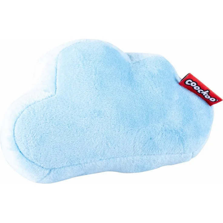 Coockoo Tretkissen Katzenspielzeug "Head in the Clouds", nachfüllbares Plüschtier in blau mit Katzenkruid-Beutel