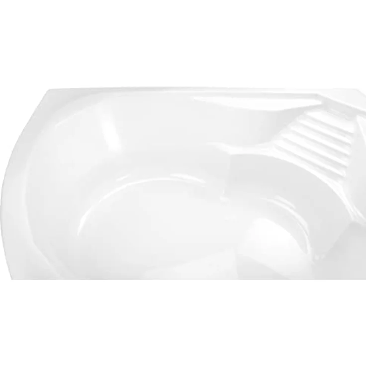 Calmwaters Eckbadewanne Curved Wellness 150x150 cm, mit Schürze, Wannenfüßen & Ablaufgarnitur, 300 l Wasserinhalt, erhöhte Sitzfläche – Bild 9