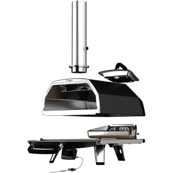 Ooni Karu 2 Pro, Multi-Brennstoff Pizzaofen mit Holz-, Holzkohle- und Gasbetrieb, optimale Temperaturkontrolle bis 500°C – Bild 3
