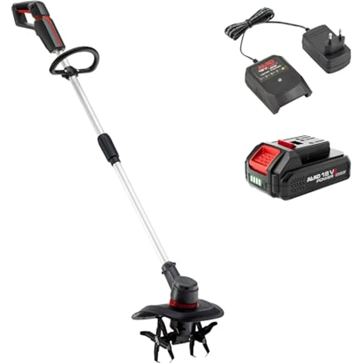 Al-Ko Akku-Motorhacke TLD 1820, Gartenpflege mit 4-Stern-Metallmessern, 20 cm Arbeitsbreite, 18 V/2,5 Ah Akku und Ladegerät im Set – Bild 1