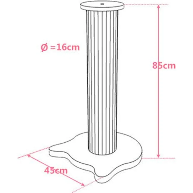 Cats Design Kratzbaum Grosse Katzen stabil/Kratzstange XXL Edel/Kratzsäule Kratzmöbel Kratzturm Strong Stray G – Bild 2