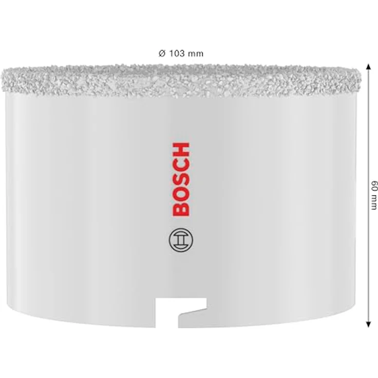 Bosch Lochsäge für Ziegelstein und weiche Fliesen, Ø 103 mm mit Adapter, langlebig und sechskantschaftkompatibel, Professional Zubehör Bohrmaschine – Bild 3