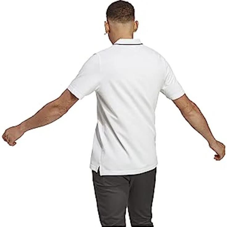 adidas Performance Poloshirt M SL PQ PS, atmungsaktives Pikee aus 100% Baumwolle, schwarz – Bild 5