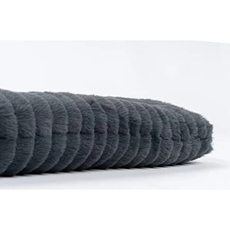 TrendPet Harmony 4cm gefütterte Hundedecke, Katzendecke, Liegedecke für Hunde und Katzen (Anthrazit, 75x55cm) – Bild 3